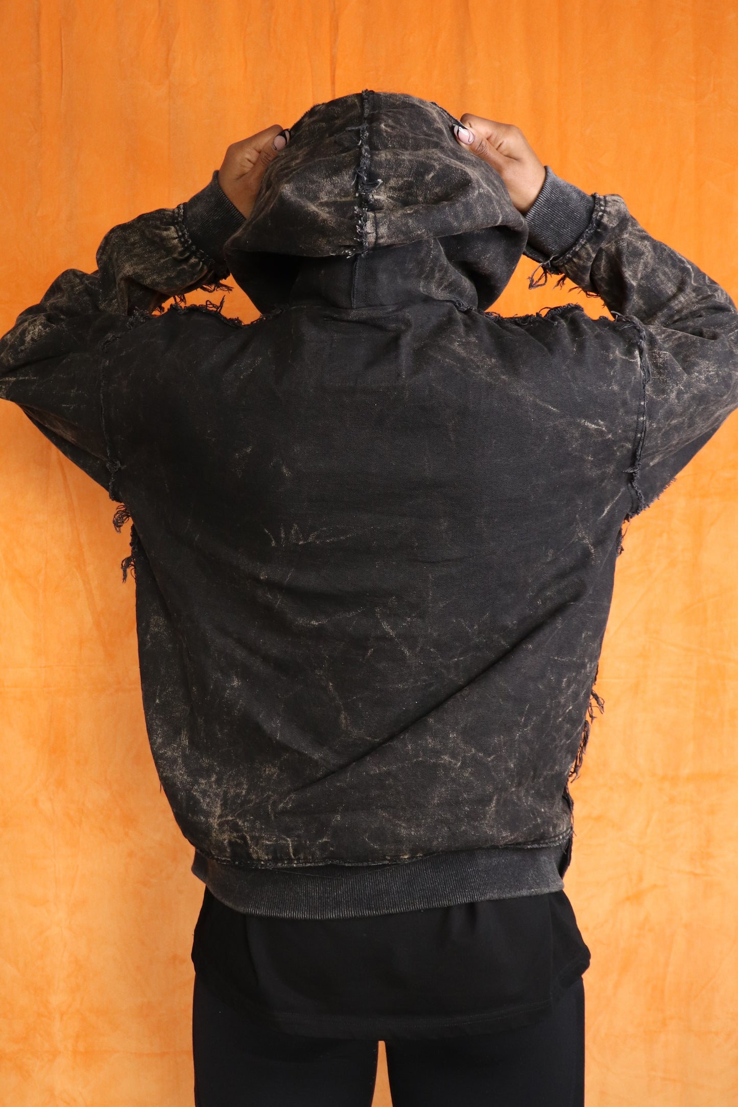 HMG War Torn Distressed Denim Bulletproof Hoodie