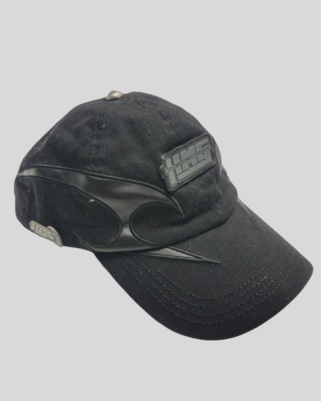 Reaper's Scythe Cap with Leather Detail