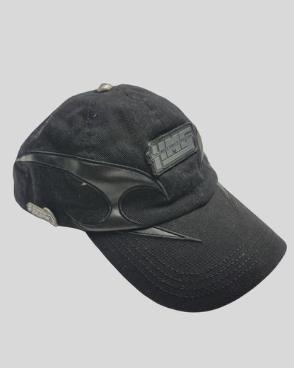 Reaper's Scythe Cap with Leather Detail