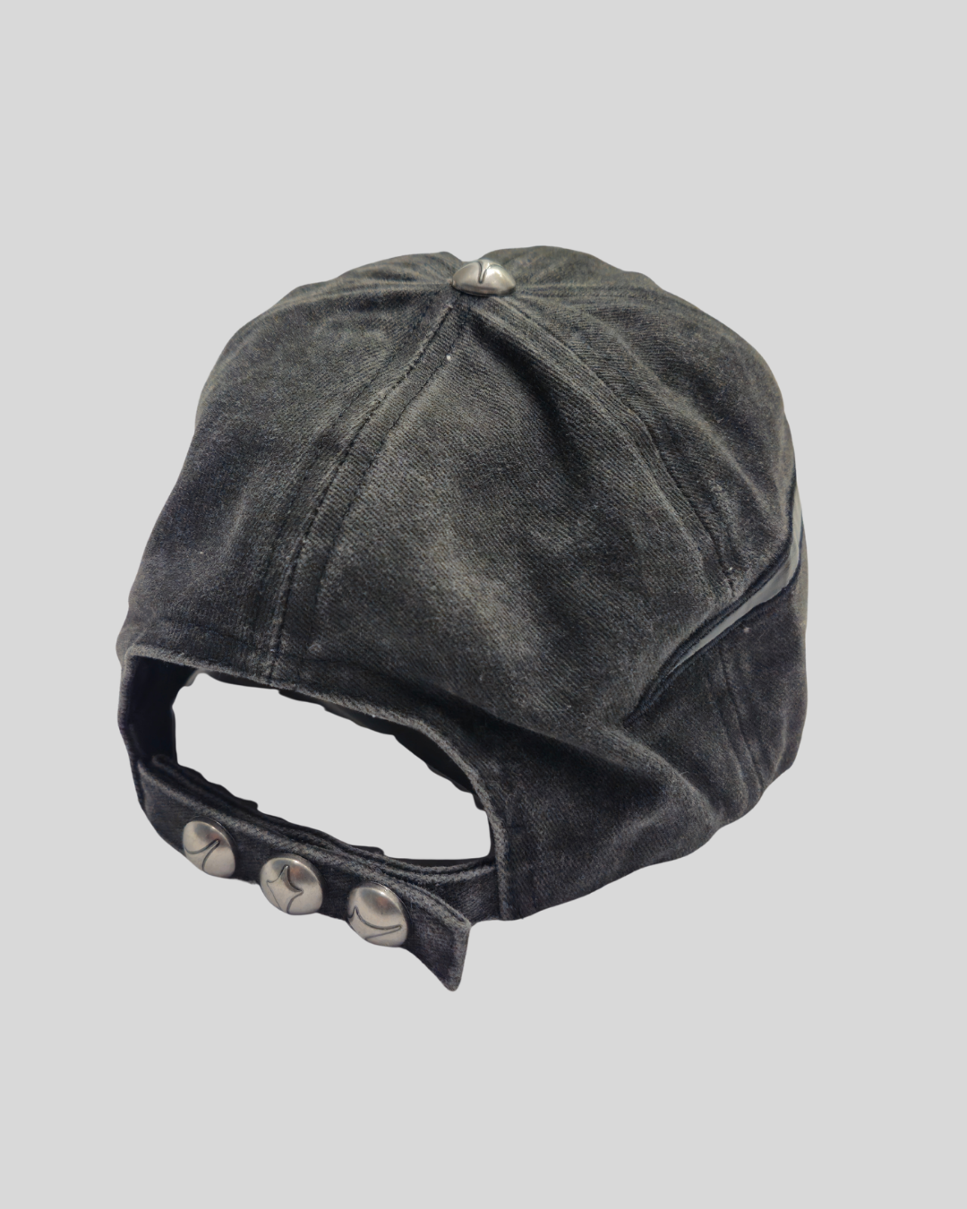 Reaper's Scythe Cap with Leather Detail
