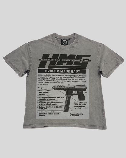 HMG “Murder Made Easy” Tec 9 Graphic Tee